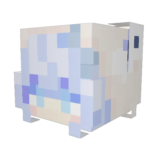 pe_kumaa Minecraft avatar head, 3D render