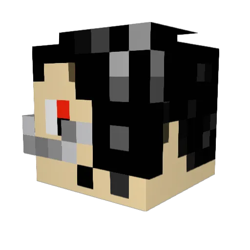 peace_alter Minecraft avatar head, 3D render