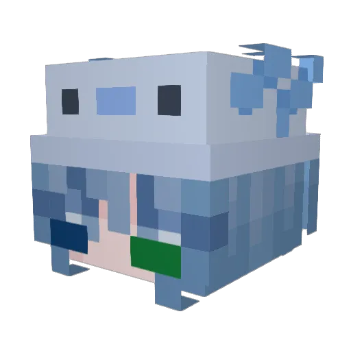 peaceful_cm Minecraft avatar head, 3D render