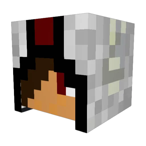 peacekeepa Minecraft avatar head, 3D render