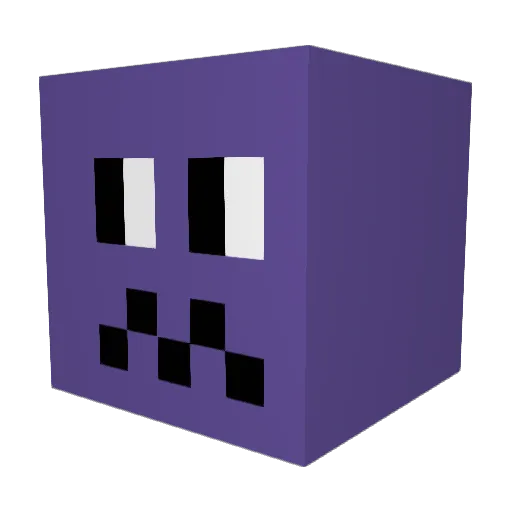 peacekeyper Minecraft avatar head, 3D render