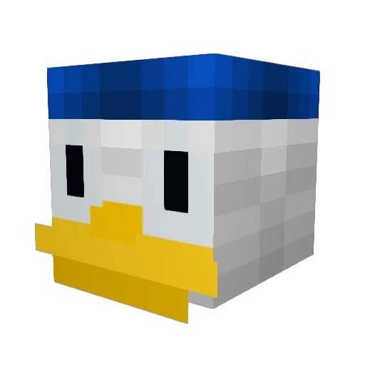 peaceoute3 Minecraft avatar head, 3D render