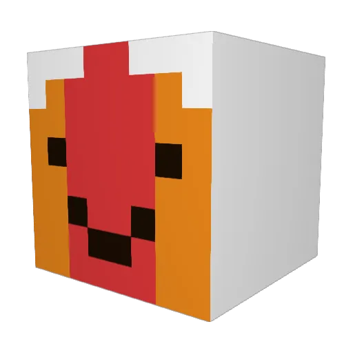 peacetea227 Minecraft avatar head, 3D render