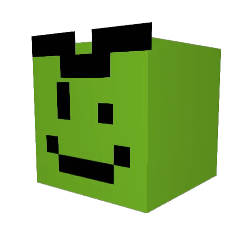 peachesforvia Minecraft avatar head, 3D render