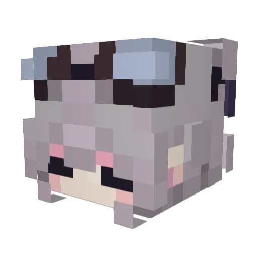 peacheyp Minecraft avatar head, 3D render
