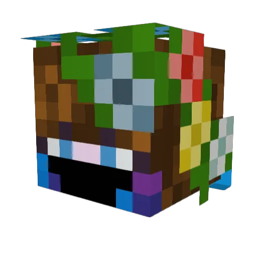 peachmochi1111 Minecraft avatar head, 3D render