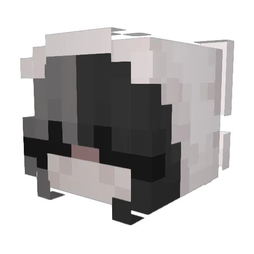 peachpoptart Minecraft avatar head, 3D render