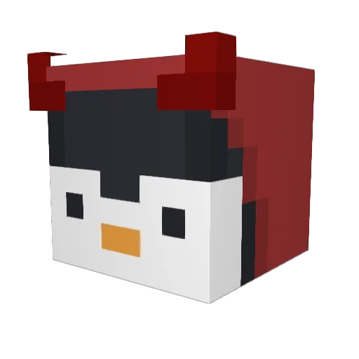 peachylucka Minecraft avatar head, 3D render