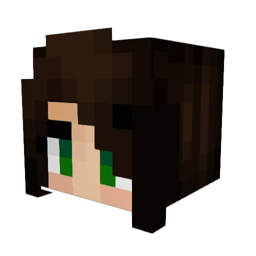 peachysusi Minecraft avatar head, 3D render