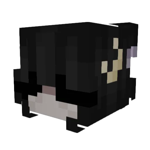 peachyvee Minecraft avatar head, 3D render