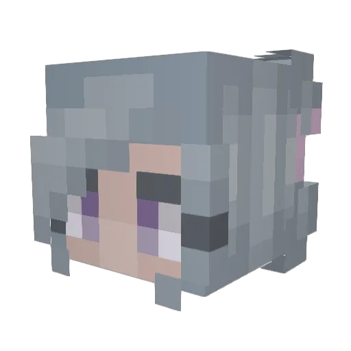 peachyy018 Minecraft avatar head, 3D render