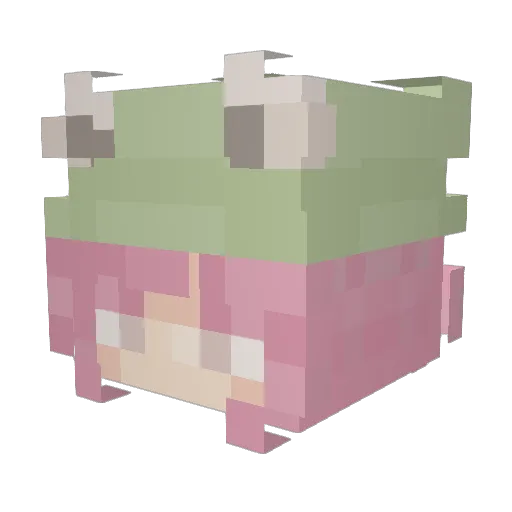 peachyysun Minecraft avatar head, 3D render