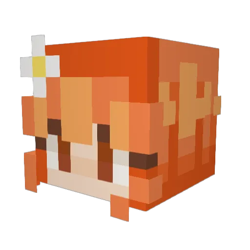 peako_o Minecraft avatar head, 3D render