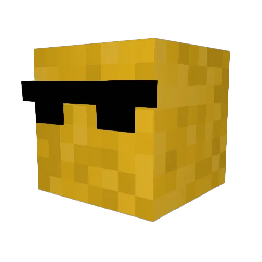 peanut1999 Minecraft avatar head, 3D render