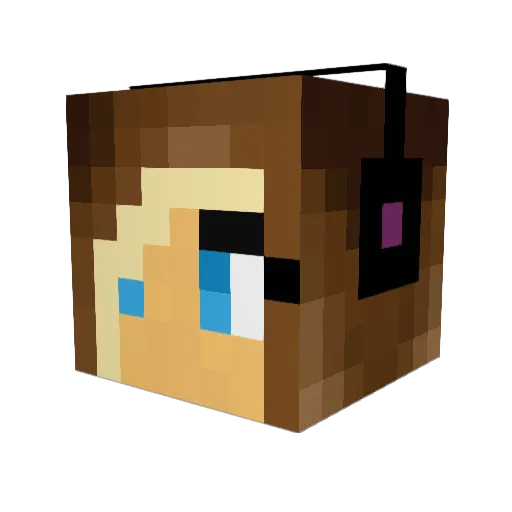 peanut3403 Minecraft avatar head, 3D render