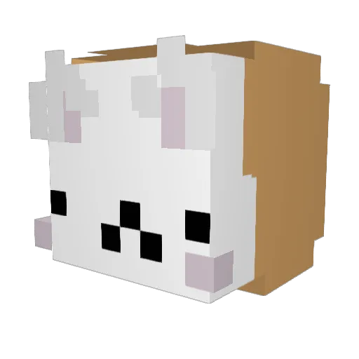 peanut6576 Minecraft avatar head, 3D render