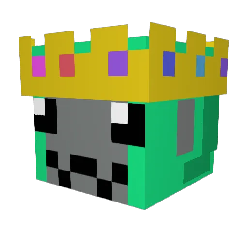 peanut7ak Minecraft avatar head, 3D render