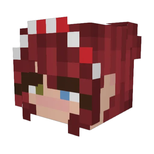peanut_s Minecraft avatar head, 3D render