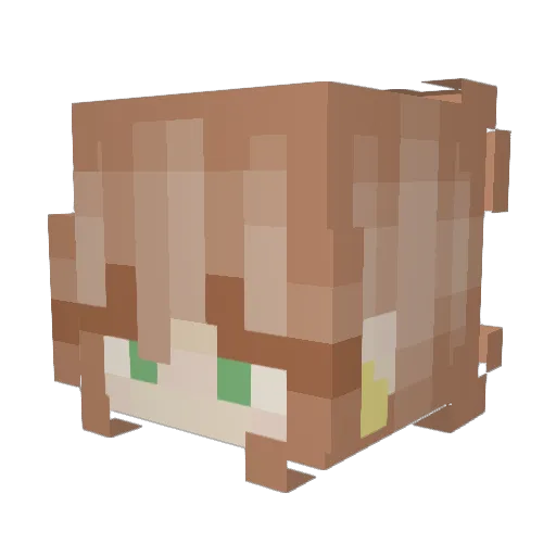 peanutbutter_72 Minecraft avatar head, 3D render