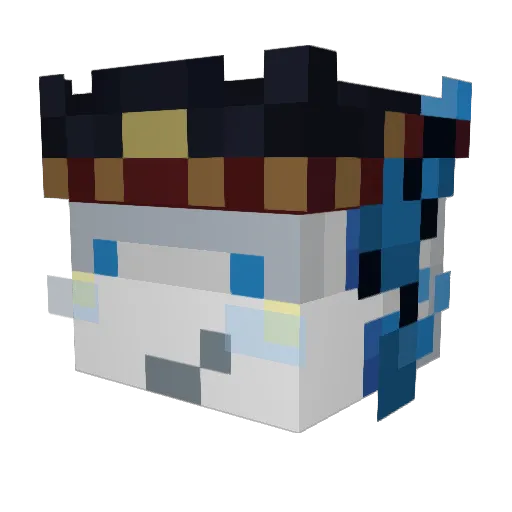 peanutcolada0w0 Minecraft avatar head, 3D render