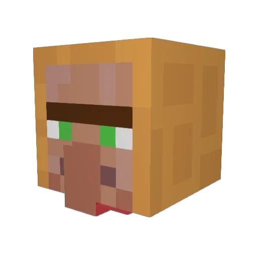 peanutmaster99 Minecraft avatar head, 3D render