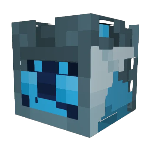 peanutpox Minecraft avatar head, 3D render
