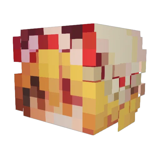 peapod47 Minecraft avatar head, 3D render