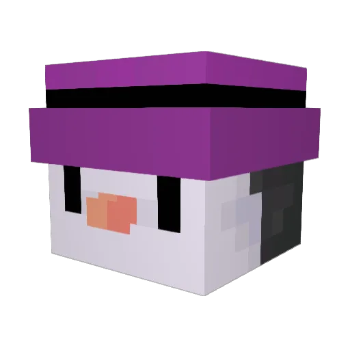 pear424 Minecraft avatar head, 3D render