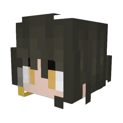 pearIz Minecraft avatar head, 3D render