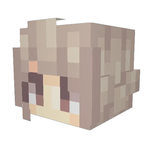 pearl_PB Minecraft avatar head, 3D render