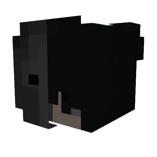 pearlchains Minecraft avatar head, 3D render