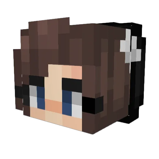 pearus Minecraft avatar head, 3D render