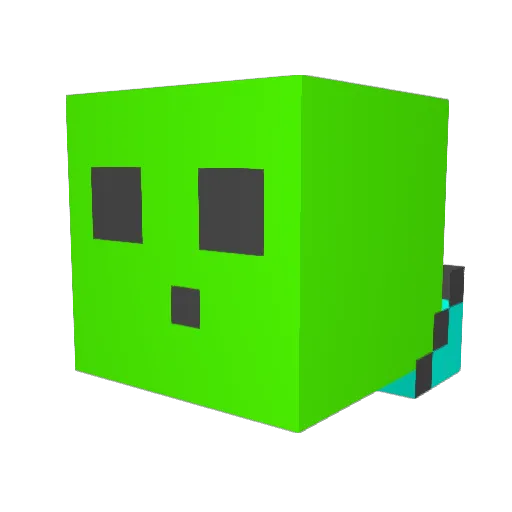 peashooter37766 Minecraft avatar head, 3D render