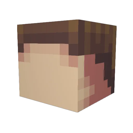 peb2000 Minecraft avatar head, 3D render