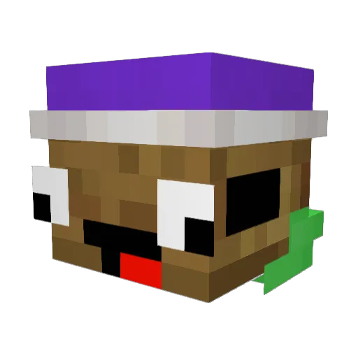 pebbl_bob Minecraft avatar head, 3D render