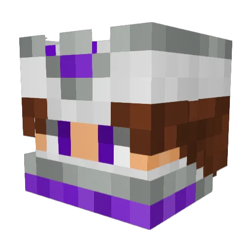 pebblebasher Minecraft avatar head, 3D render