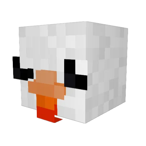 pebbles1234 Minecraft avatar head, 3D render