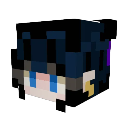 pebbles__1 Minecraft avatar head, 3D render