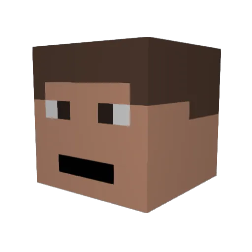 peccator085 Minecraft avatar head, 3D render
