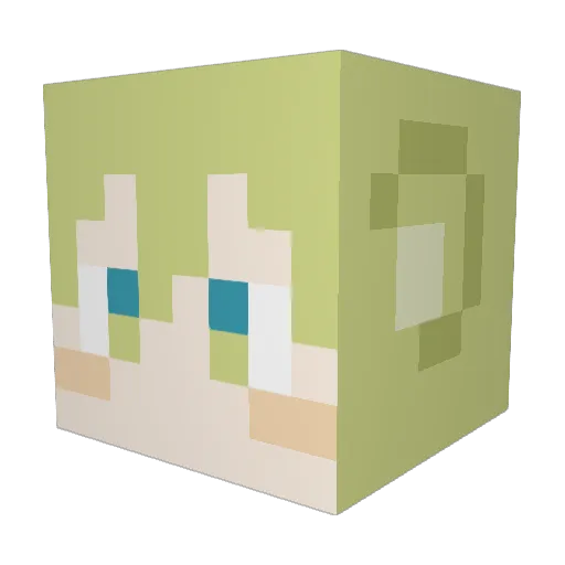peda029 Minecraft avatar head, 3D render