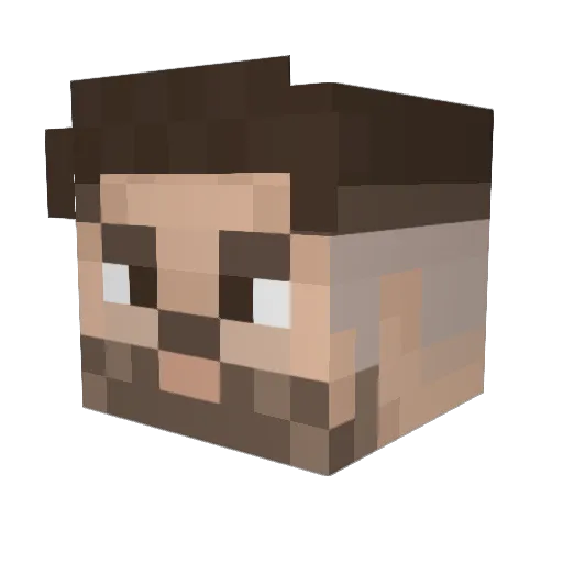 pedrinhovrg Minecraft avatar head, 3D render