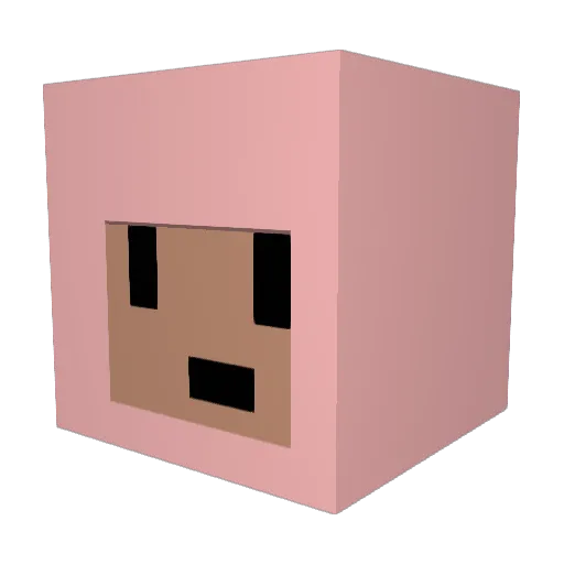 pedritomito Minecraft avatar head, 3D render
