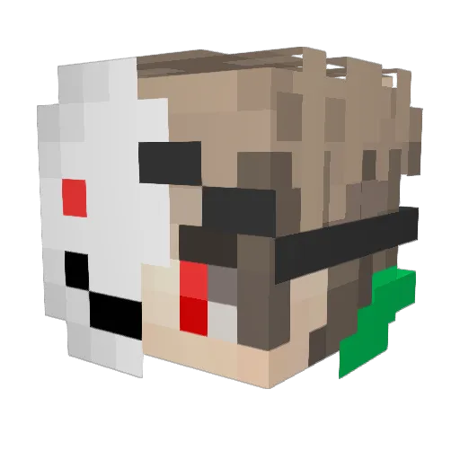 pedro_cvic Minecraft avatar head, 3D render