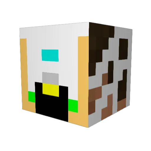 pedrocavalcante Minecraft avatar head, 3D render