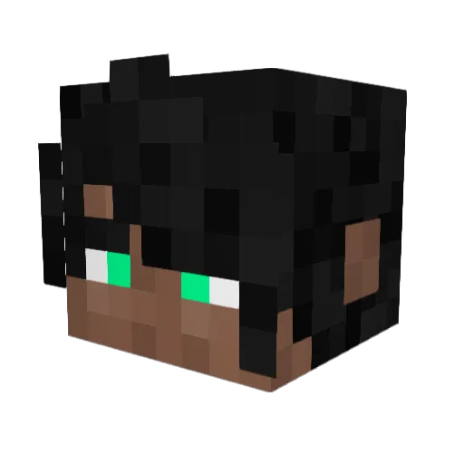 pedroern Minecraft avatar head, 3D render
