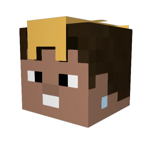 pedrohfassis Minecraft avatar head, 3D render