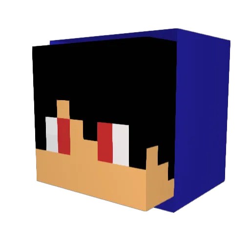 pedrol030 Minecraft avatar head, 3D render