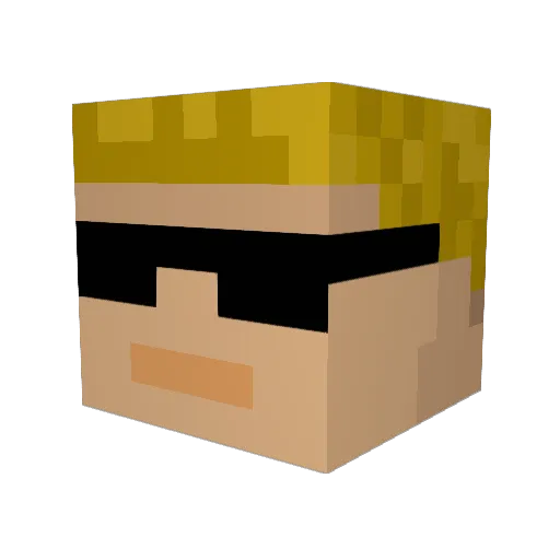 pedroman220 Minecraft avatar head, 3D render