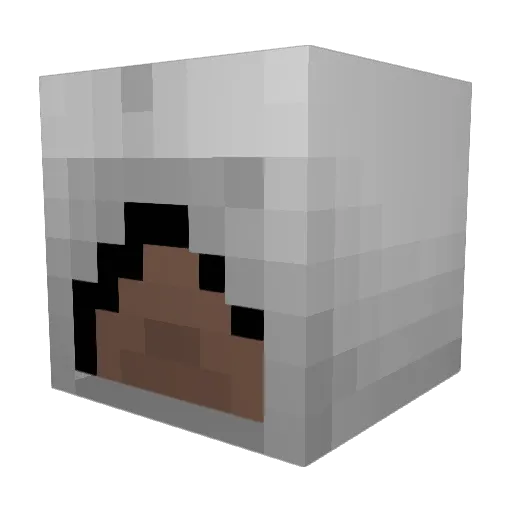pedronda Minecraft avatar head, 3D render