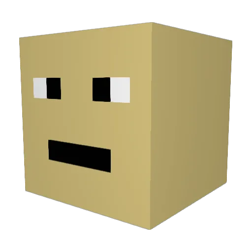 pedropanda69 Minecraft avatar head, 3D render